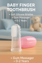 Baby Finger Tooth Brush Gentle Care Soft Silicone (BPA Free)